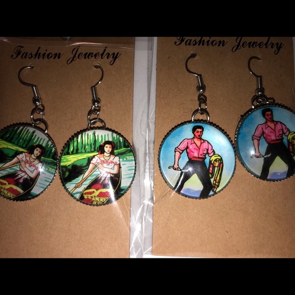 LOTERIA BINGO THEME EARRINGS - Picture 3 of 4